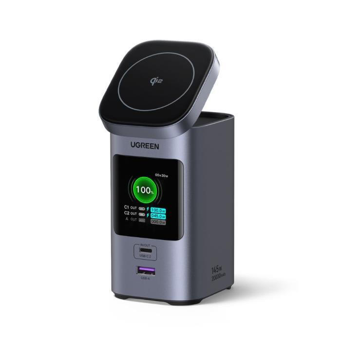 Ugreen PB771/35527B Power Bank Magnetic Wireless 20000mAh 145W Qi2.0 PDx2 & QC3.0x1 (Μαύρο)
