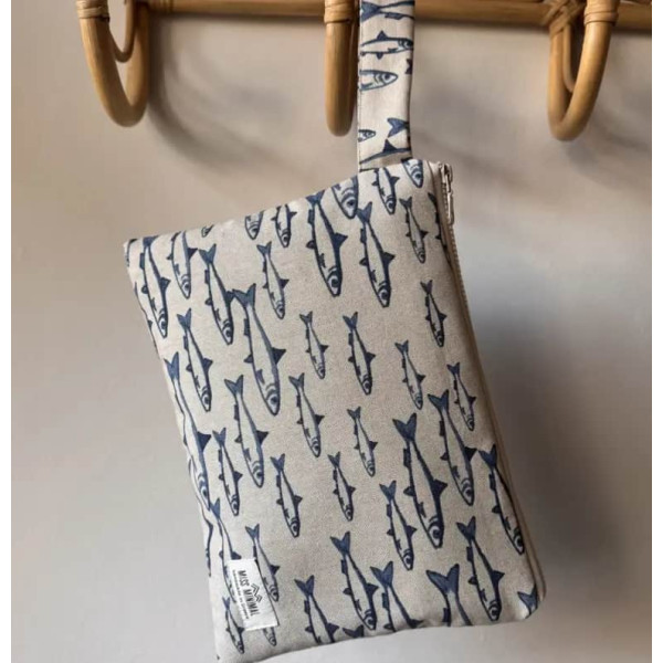 Miss Minimal Τσάντα Χειρός Blue Fish (26 x 20 cm)