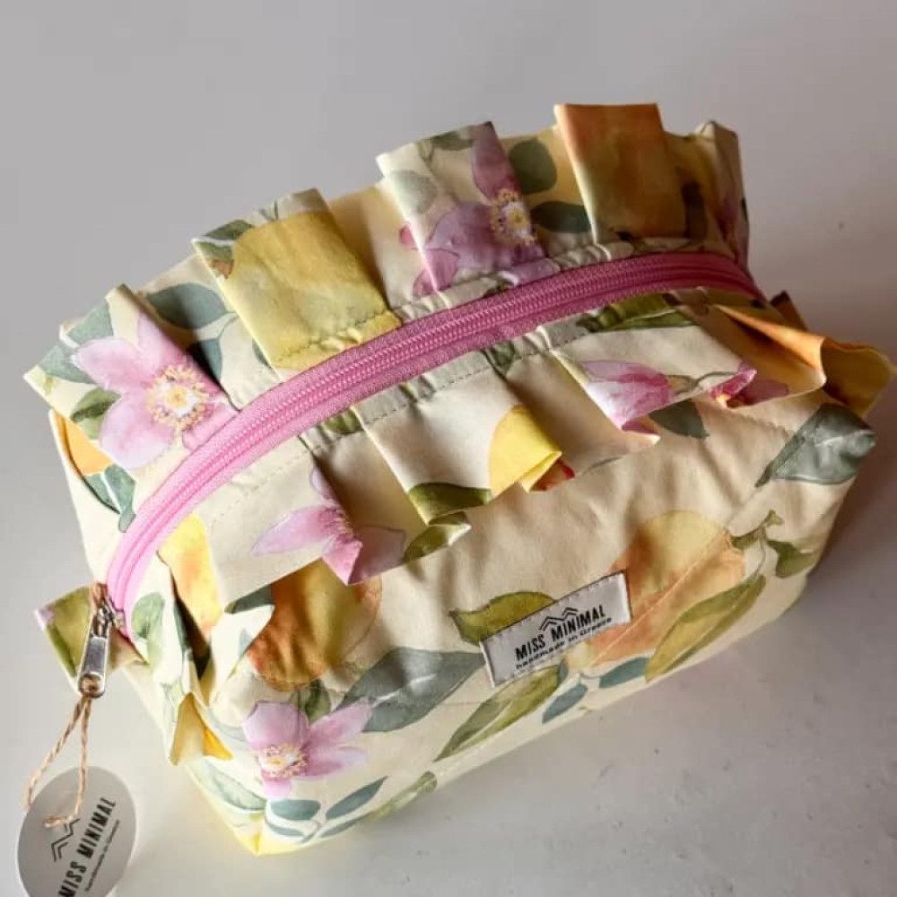 Miss Minimal Zipper Box Νεσεσέρ Limoncello (22 x 13 x 13cm)