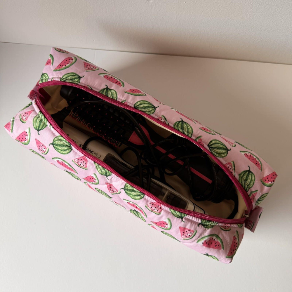 Miss Minimal Hair Tool Bag Watermelon