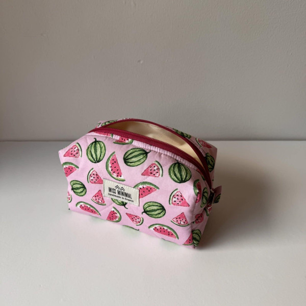 Miss Minimal Mini Zipper Box Νεσεσέρ Watermelon (22 x 10 x 12)