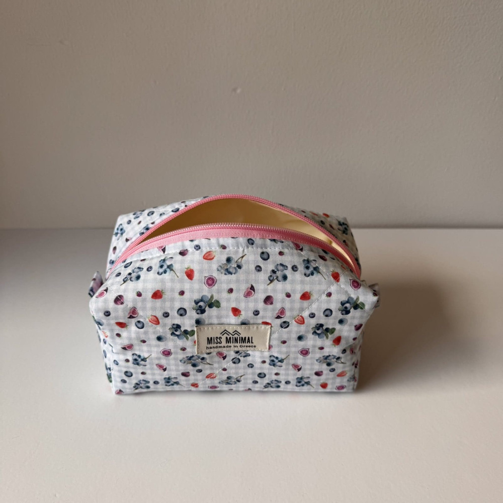 Miss Minimal Mini Zipper Box Νεσεσέρ Blueberry 