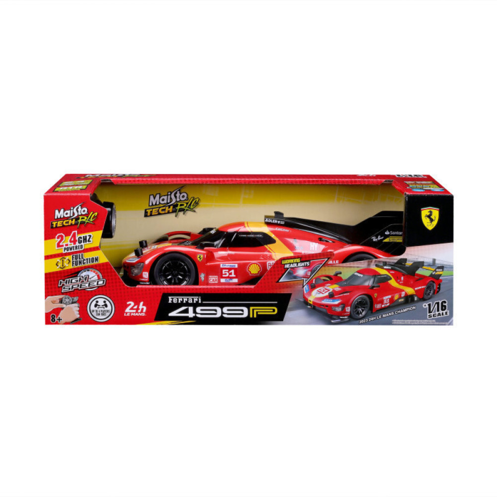 Maisto Tech RC Ferrari 499P (2023 24H Le Mans Champion) 1/16