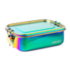Lekkabox Safe Rainbow Ανοξείδωτο Φαγητοδοχείο με 3 Χωρίσματα 1000ml
