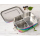 Lekkabox Safe Rainbow Ανοξείδωτο Φαγητοδοχείο με 3 Χωρίσματα 1000ml