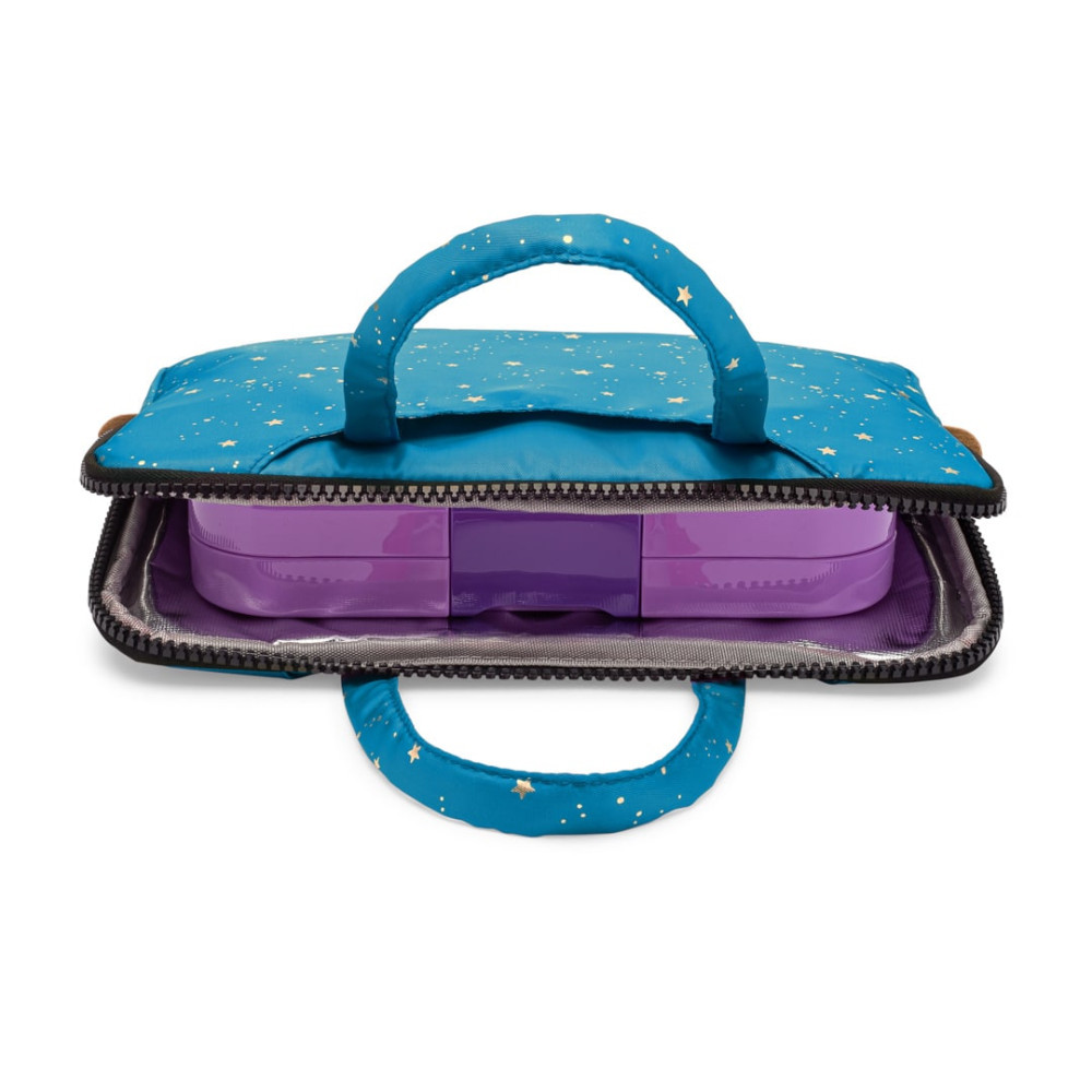 Yumbox Poche Lunch Bag Ισοθερμική Τσάντα - Navy Gold Stars