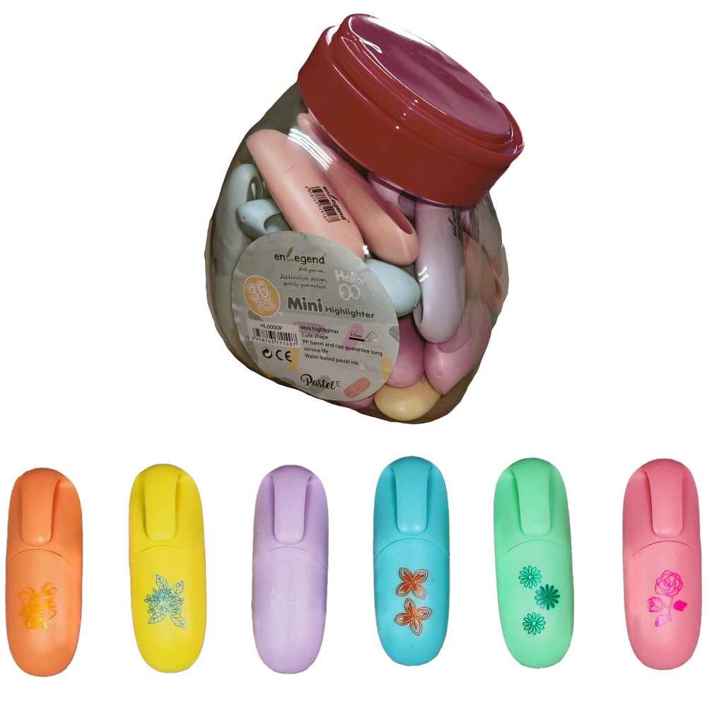 Enlegend Mini Μαρκαδόρος Υπογράμμισης pastel (Πορτοκαλί)