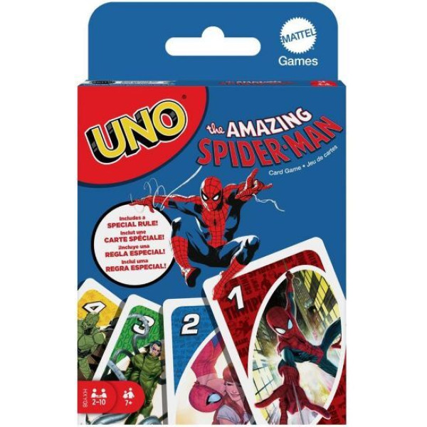 Mattel Uno:The Amazing Spiderman Επιτραπέζιο Παιχνίδι με Κάρτες (HXY08)