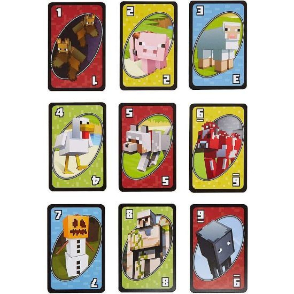 Mattel UNO Minecraft Επιτραπέζιο Παιχνίδι με Κάρτες (Excl.) (FPD61)