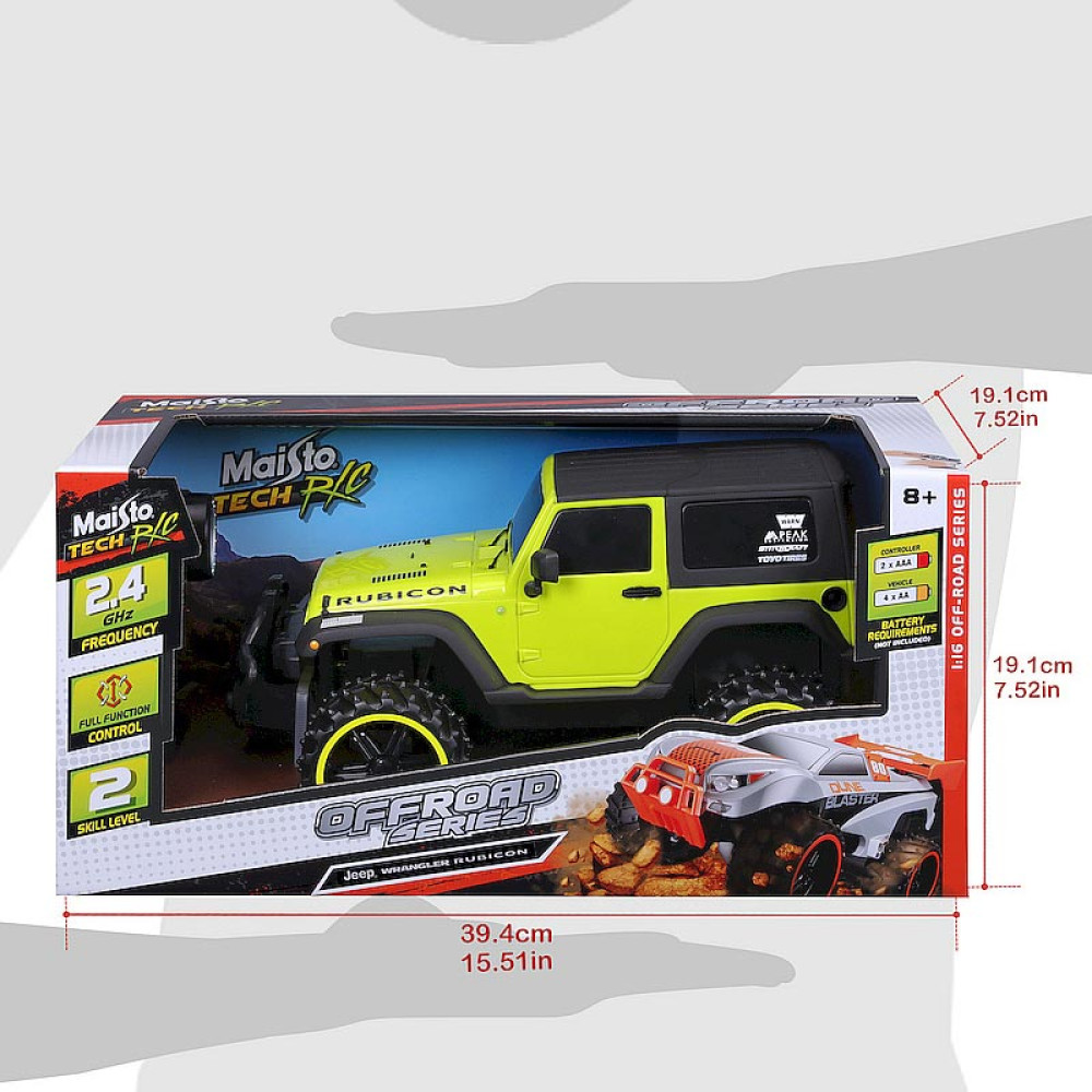 Maisto Tech RC Off Road Series Jeep Wrangler Rubicon 1/16