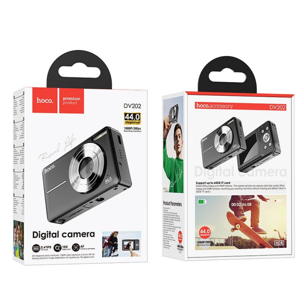 Hoco DV202 Digital Camera (Μαύρο)