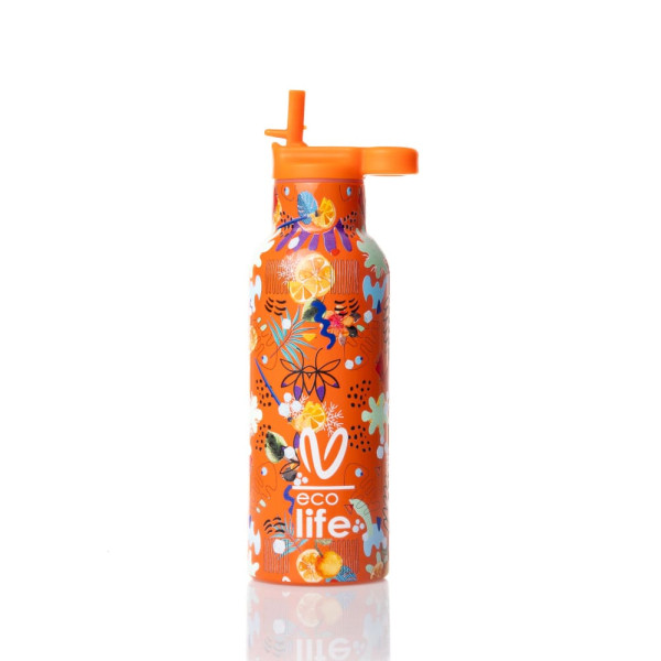 EcoLife x Vasiliki Ice Ανοξείδωτο Μπουκάλι Θερμός 500ml