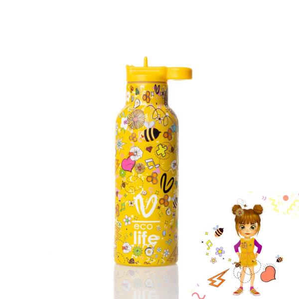 EcoLife x Vasiliki Joy Ανοξείδωτο Μπουκάλι Θερμός 500ml