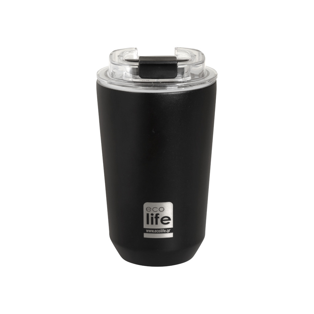 EcoLife Ανοξείδωτο Ποτήρι Θερμός Pure Black 360ml