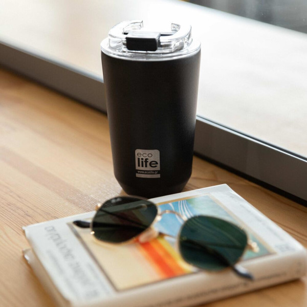 EcoLife Ανοξείδωτο Ποτήρι Θερμός Pure Black 360ml