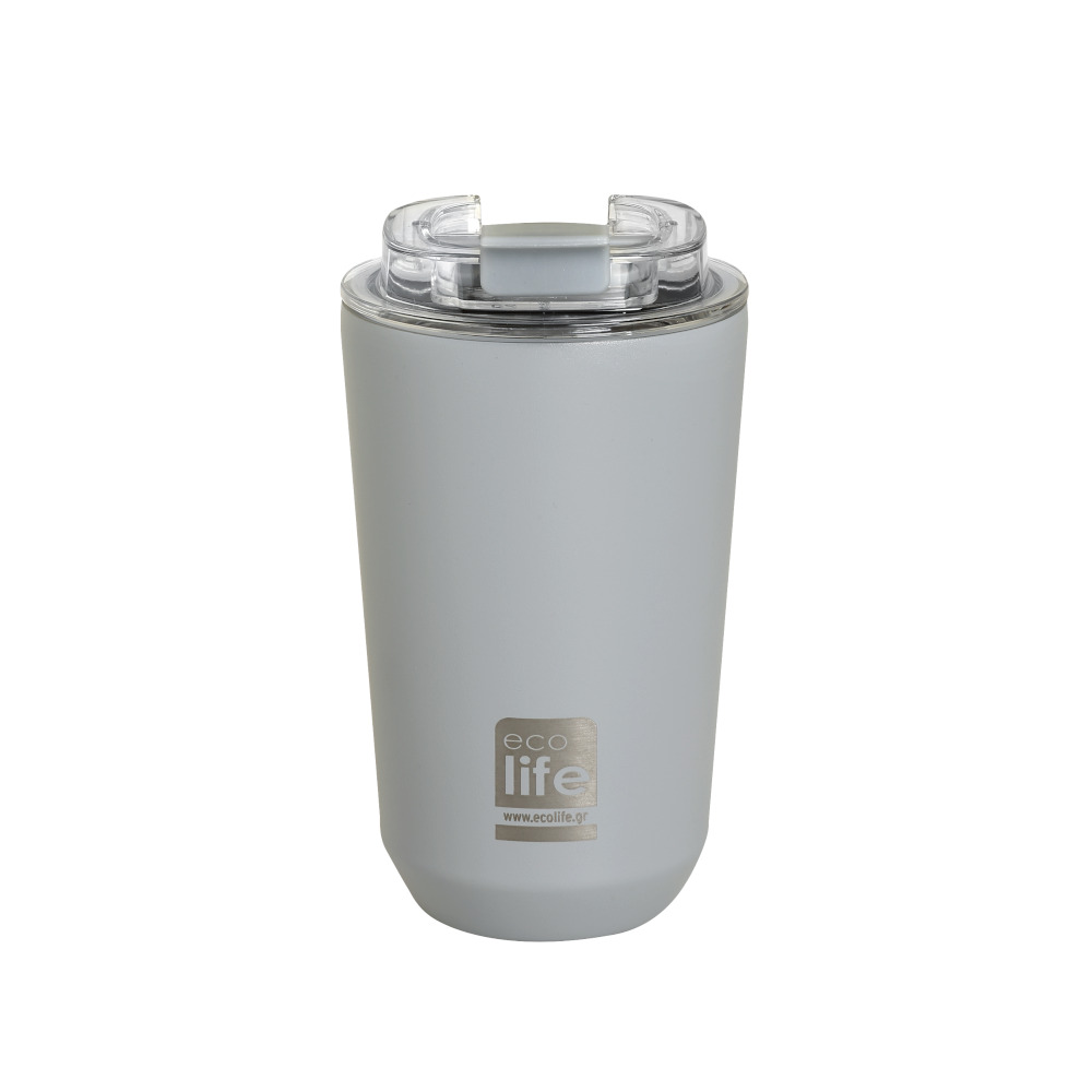 EcoLife Ανοξείδωτο Ποτήρι Θερμός Pure Grey 360ml