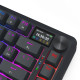 Redragon Flekact K708RGB-PRO Μηχανικό Gaming πληκτρολόγιο Wired / 2.4G / BT, LCD (Black)