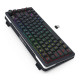 Redragon Flekact K708RGB-PRO Μηχανικό Gaming πληκτρολόγιο Wired / 2.4G / BT, LCD (Black)