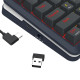 Redragon Flekact K708RGB-PRO Μηχανικό Gaming πληκτρολόγιο Wired / 2.4G / BT, LCD (Black)