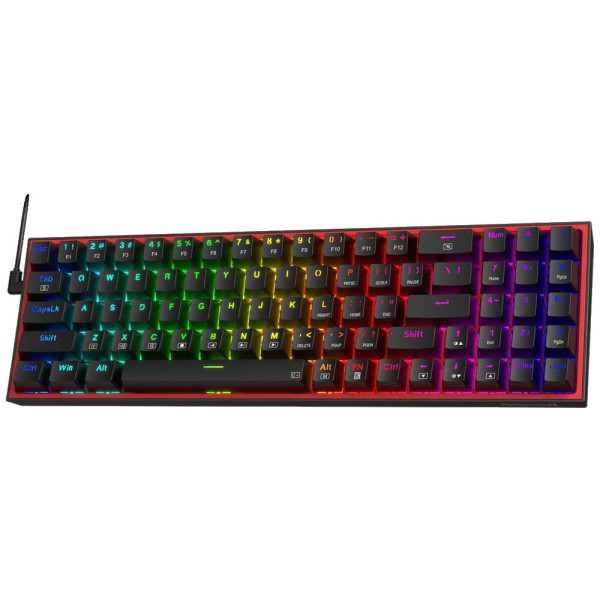 Redragon Pollux K628-RGB Μηχανικό Ενσύρματο Gaming πληκτρολόγιο (Black)