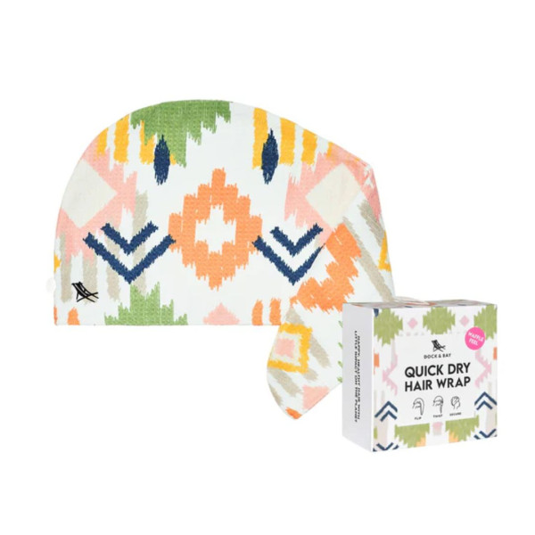 Dock & Bay Πετσέτα Μαλλιών με ελαφριά πικέ ύφανση 63x26cm - Desert Dreams