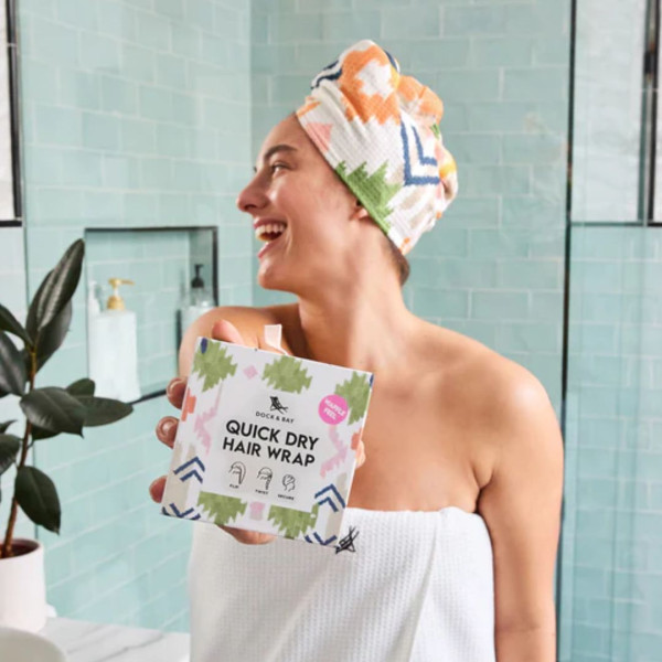 Dock & Bay Πετσέτα Μαλλιών με ελαφριά πικέ ύφανση 63x26cm - Desert Dreams