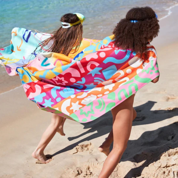 Dock & Bay Παιδική Πετσέτα Θαλάσσης Μικροΐνών 130 x 70 cm - Power of Positivity