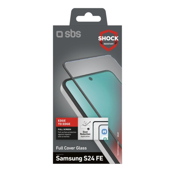SBS Full Tempered Glass για Samsung Galaxy S24 FE / A36 / A56 (Μαύρο) 