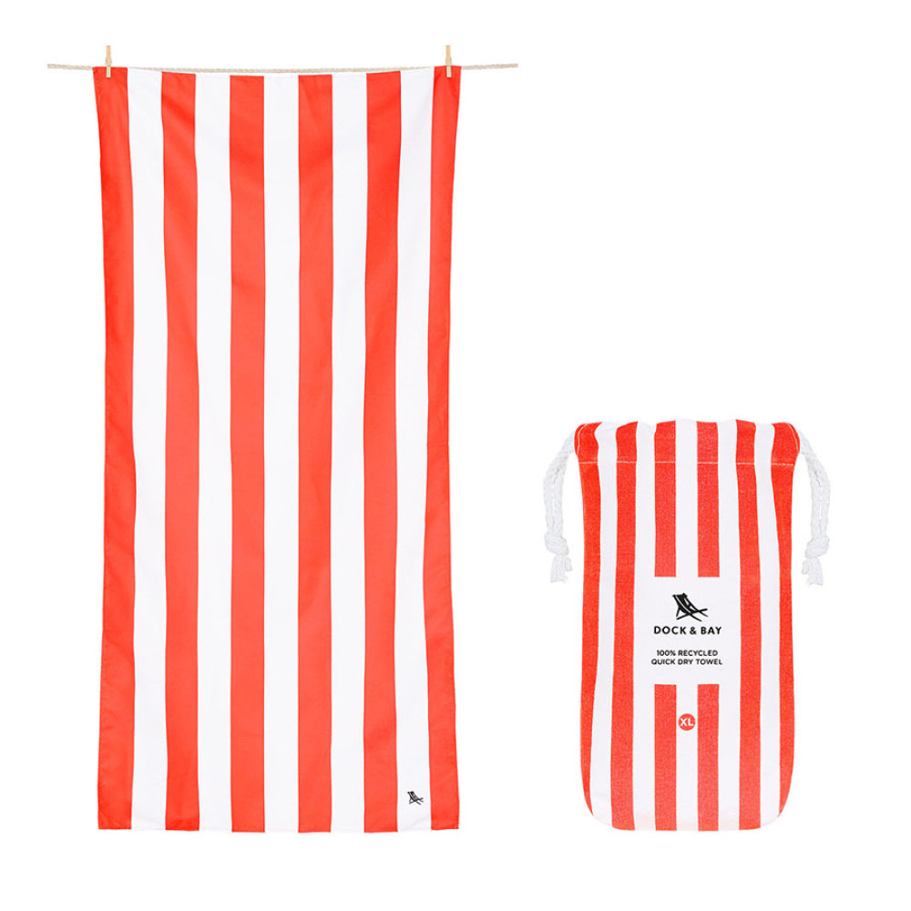Dock & Bay Cabana Πετσέτα Θαλάσσης Μικροΐνών 200 x 90 cm - Waikiki Coral