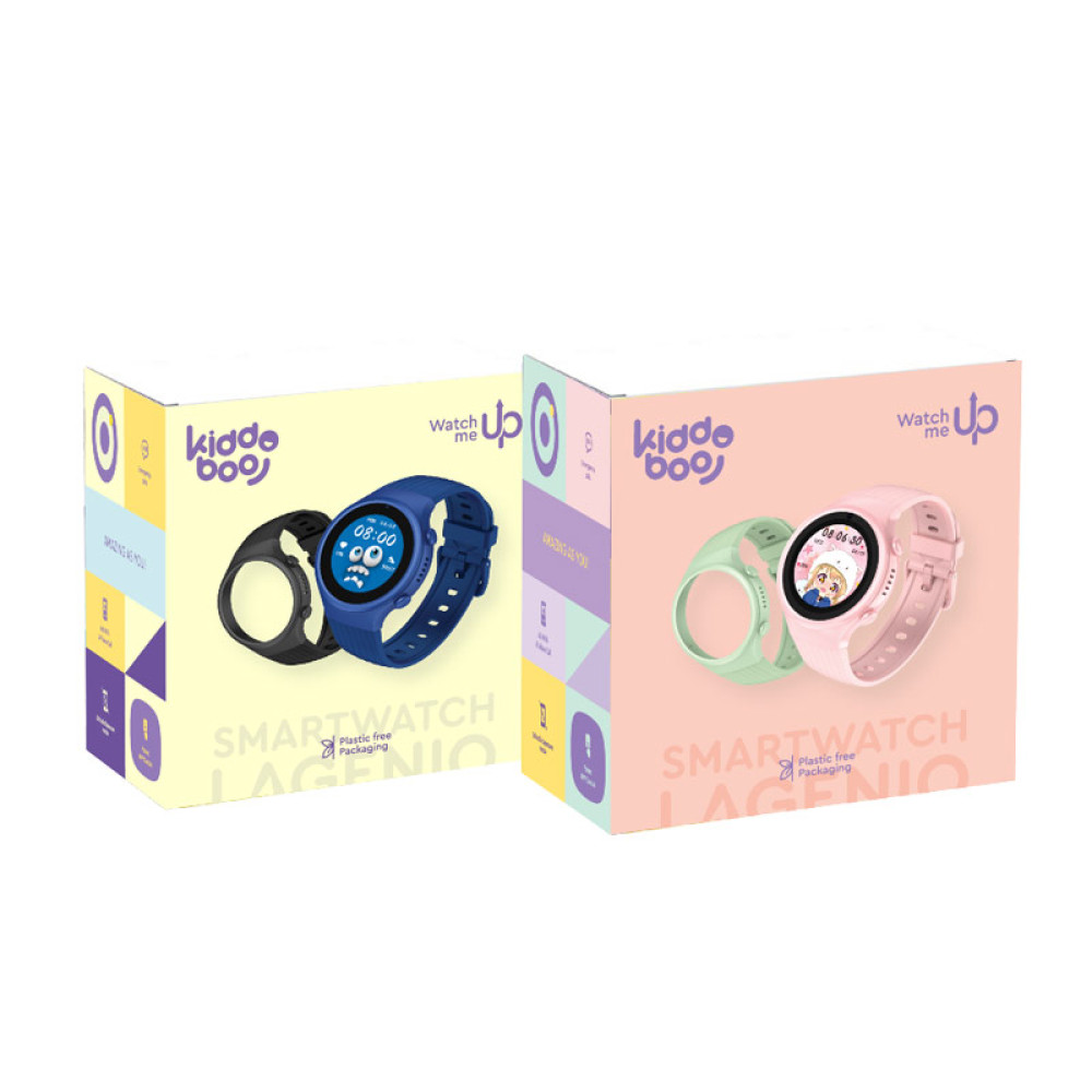 Kiddoboo Smartwatch x Lagenio WatchMe 4G K5 (Pink/Mint)