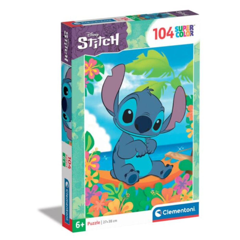 Clementoni Παιδικό Παζλ Super Color Disney Stitch (104  τμχ)