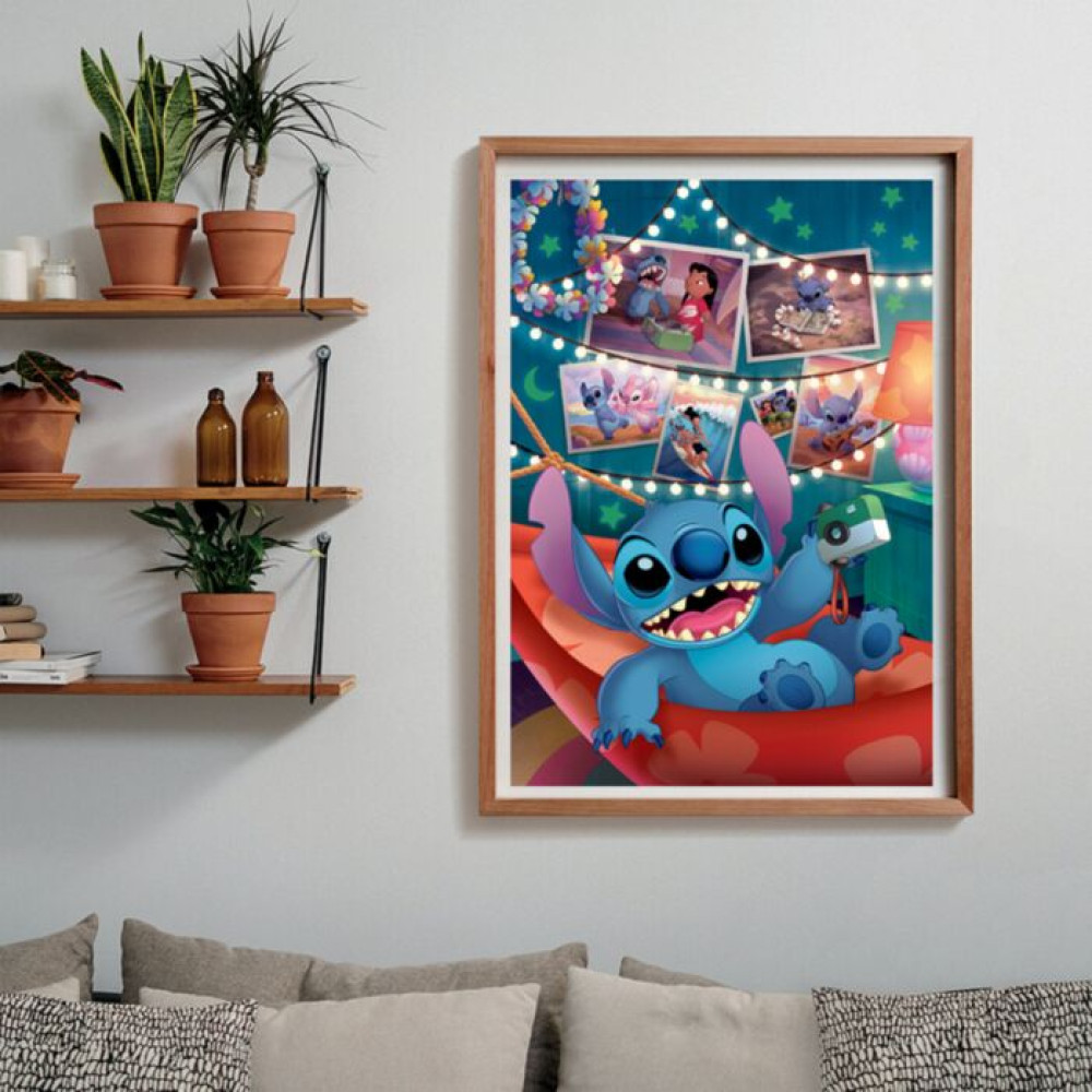 Clementoni Παζλ High Quality Collection Disney Stitch (1000 τμχ) - Compact Box