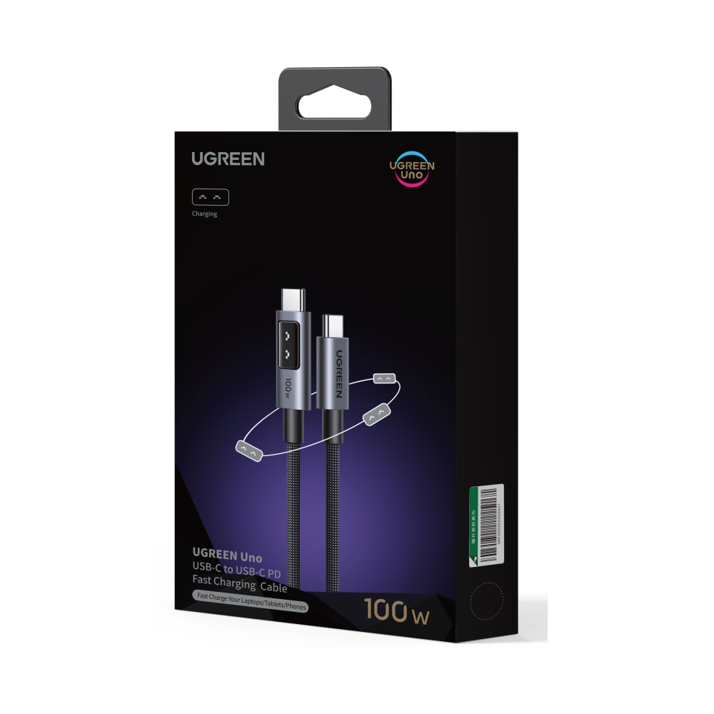 Καλώδιο Ugreen L509/35513 USB-C σε USB-C PD 100W 3m (Μαύρο)