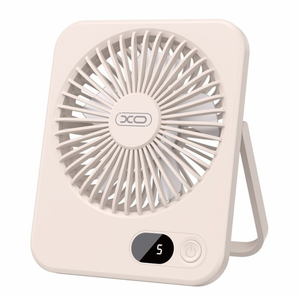 XO MF99 Επιτραπέζιος Πτυσσόμενος Ανεμιστήρας 1200mAh (Μπεζ)