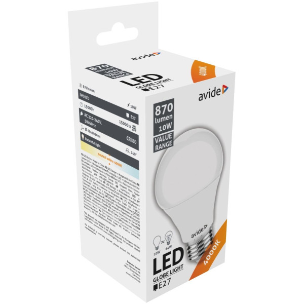 Λάμπα Avide LED 10W E27 4000K