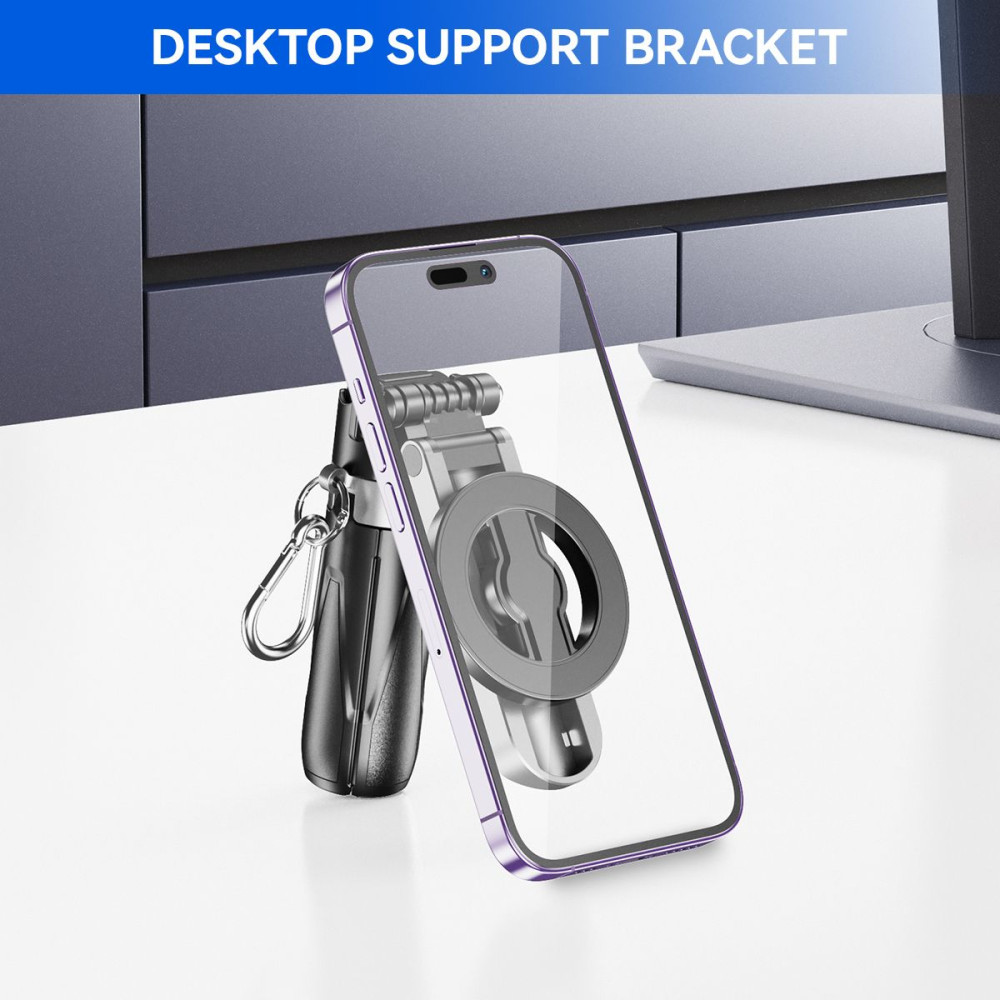 XO SS22 4-in-1 Μαγνητικό Πολυλειτουργικό Bluetooth Selfie Stick