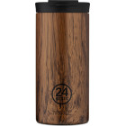 24Bottles Travel Tumbler Ανοξείδωτο Ποτήρι Θερμός 0.60lt (Sequoia Wood)