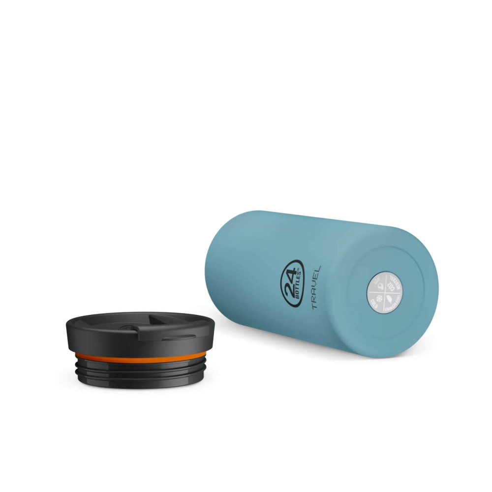 24Bottles Travel Tumbler Ανοξείδωτο Ποτήρι Θερμός 0.60lt (Powder Blue)