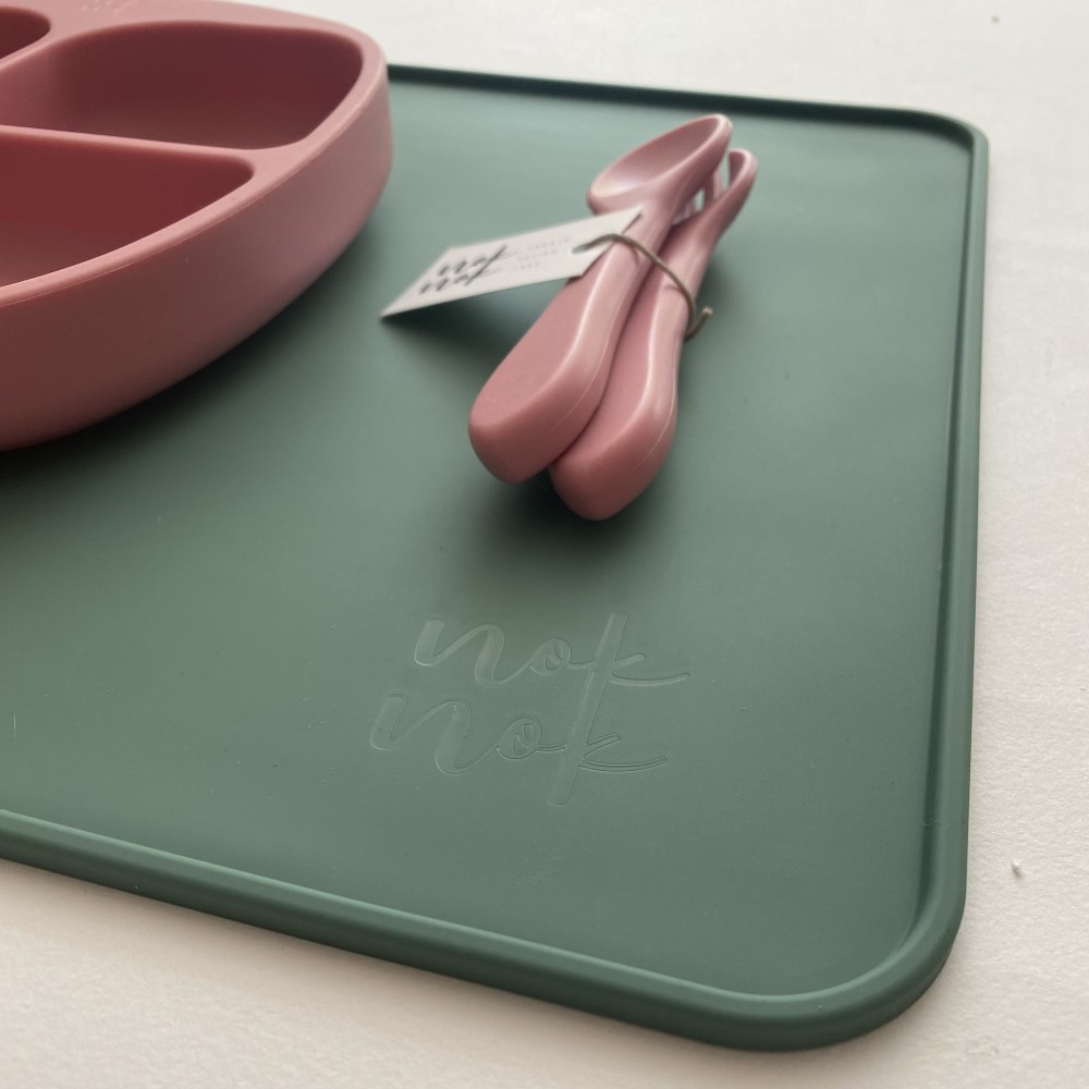 Nok Nok Nino Σουπλά Σιλικόνης  40 x 30 cm Forest Green