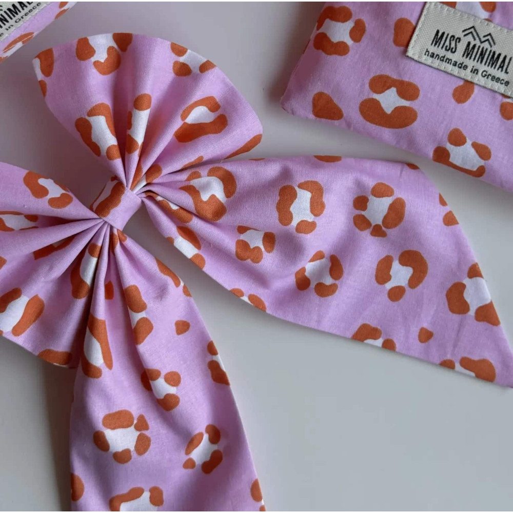 Miss Minimal Ribbon Orange Leopard
