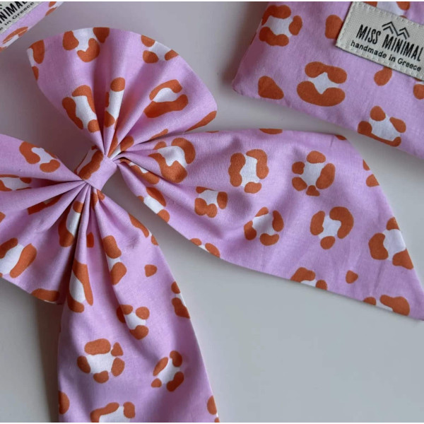 Miss Minimal Ribbon Orange Leopard