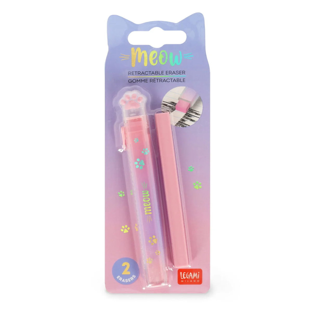 Legami VSERP0001 Αναδιπλούμενη Γόμα με Ανταλλακτικό Meow