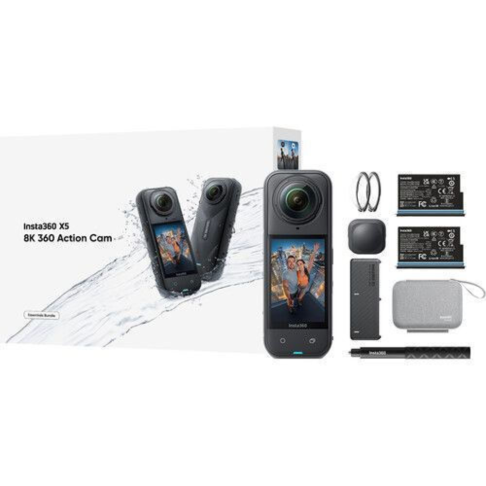 Insta360 X5 Action Camera 8K Essentials Bundle