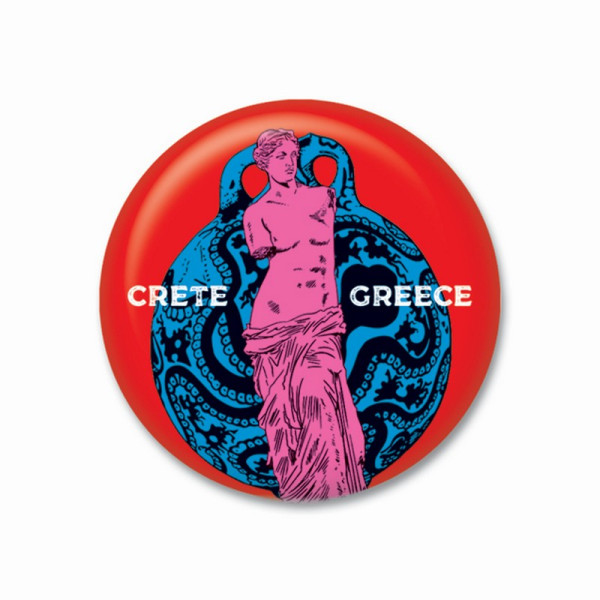 Thinkofgreece Μαγνητάκι 3.8cm Crete Statue Mix 7