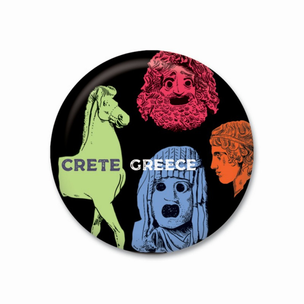 Thinkofgreece Μαγνητάκι 3.8cm Crete Statue Mix 9