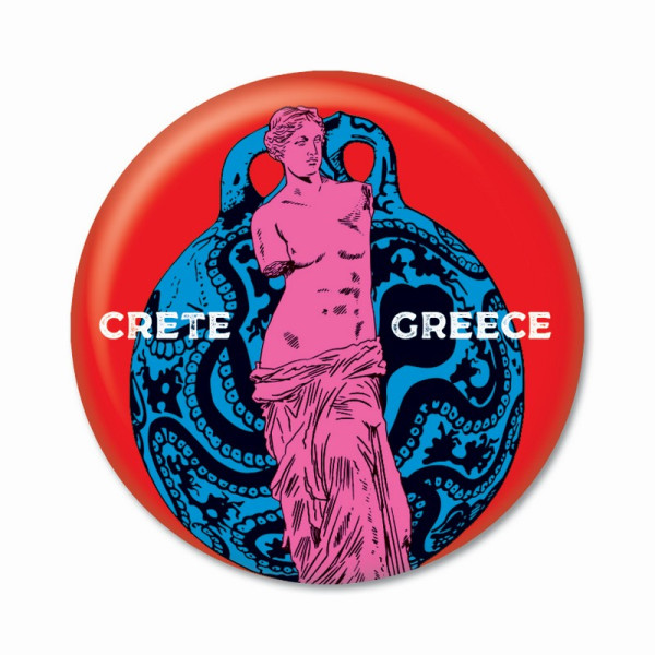 Thinkofgreece Μαγνητάκι 5.9cm Crete Statue Mix 7