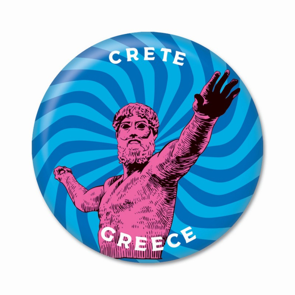 Thinkofgreece Μαγνητάκι 5.9cm Poseidon Red