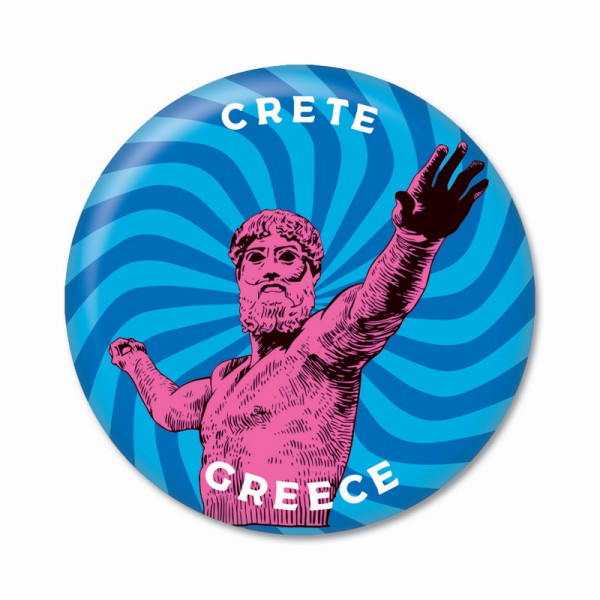 Thinkofgreece Μαγνητάκι 5.9cm Poseidon Red