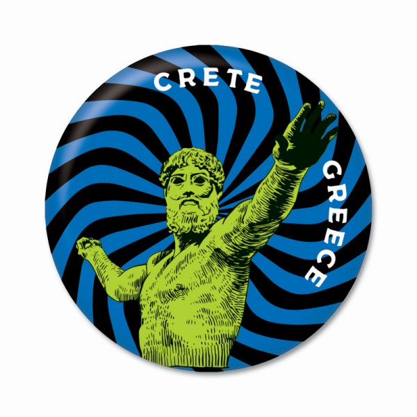 Thinkofgreece Μαγνητάκι 5.9cm Poseidon Green