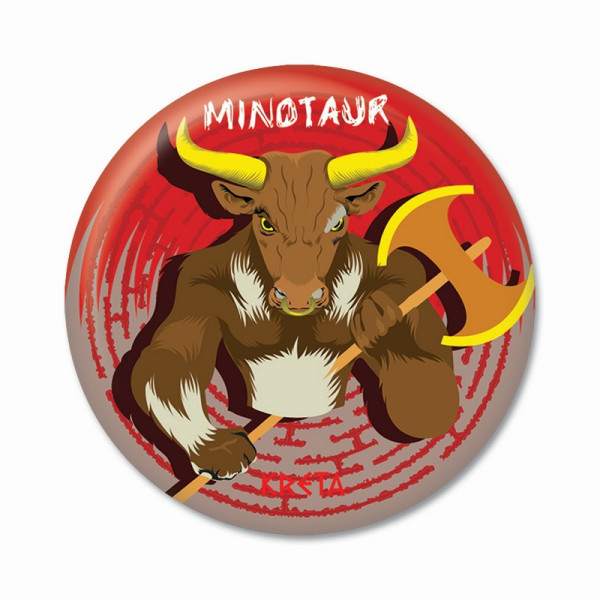 Thinkofgreece Μαγνητάκι 5.9cm Minotaur Pattern 1